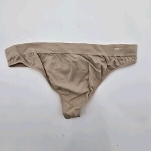 Branwyn Thong Women Small Beige Light Nude Underwear Merino Wool Flaws Read